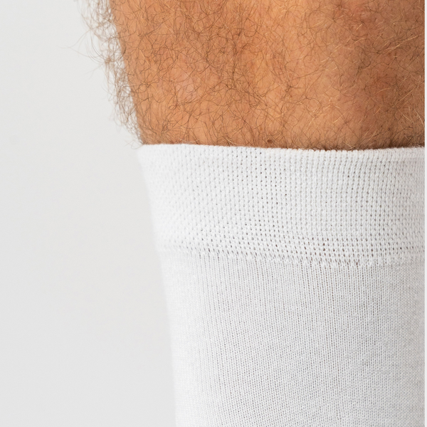 10 par bambus strømper low cut hvid/navy