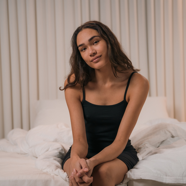 Sort bambus underkjole