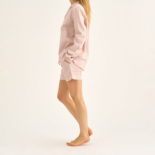 Stribet bambus natshorts