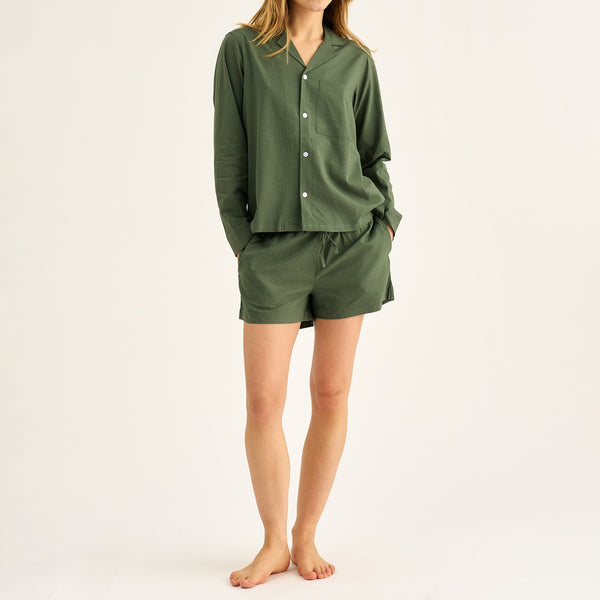 Grøn bambus shorts