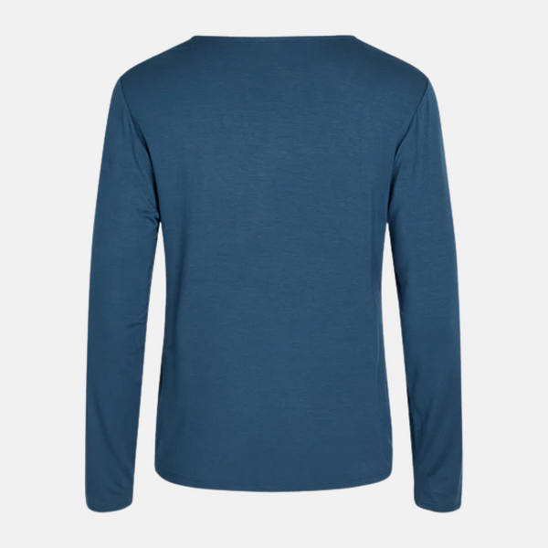 Jordan bambus langærmet nattrøje - støvet blå