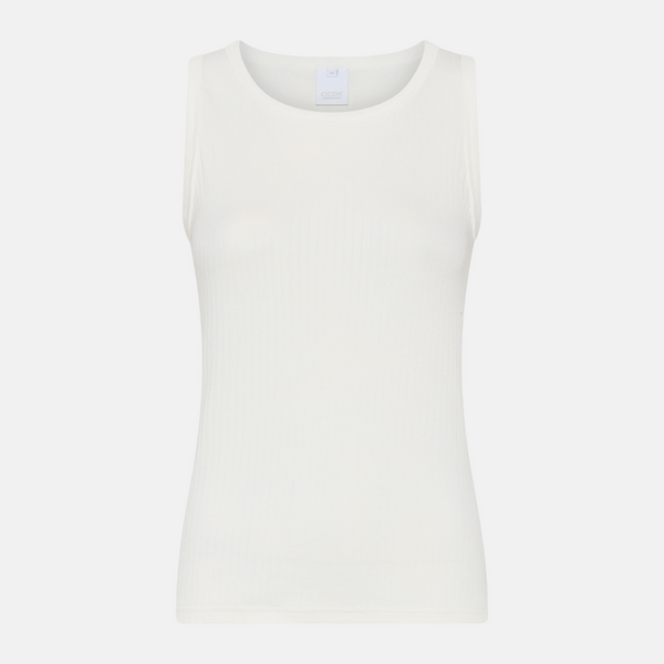 Anja bambus tank top - hvid