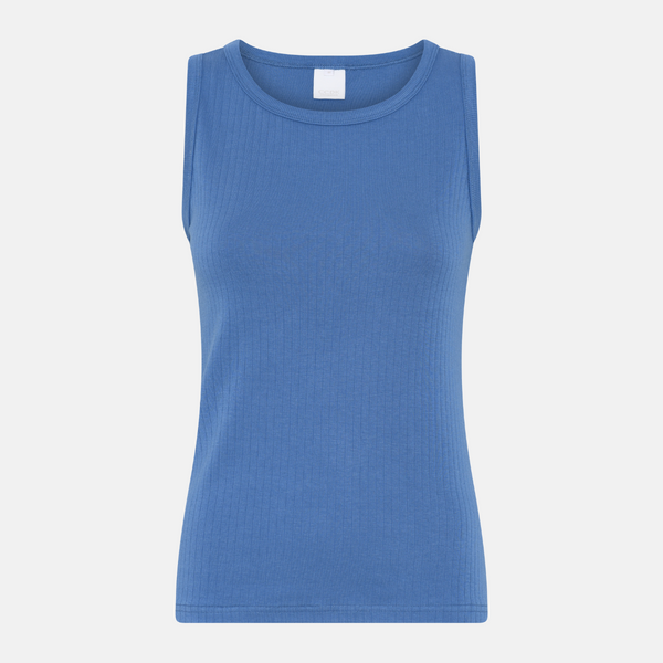 Anja bambus tank top - blå