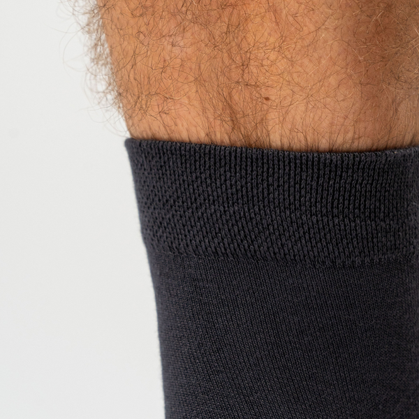 5 par mørkegrå bambus strømper (Low cut)