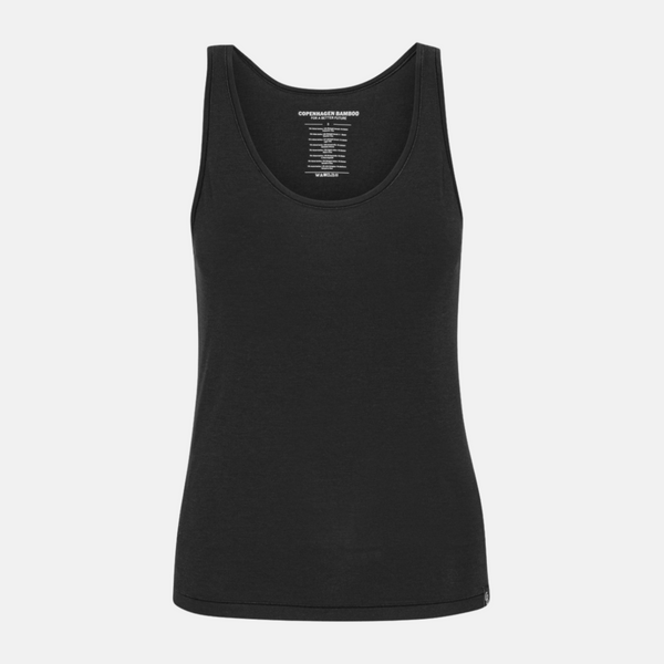 2 pak sort Bambus Tank Top