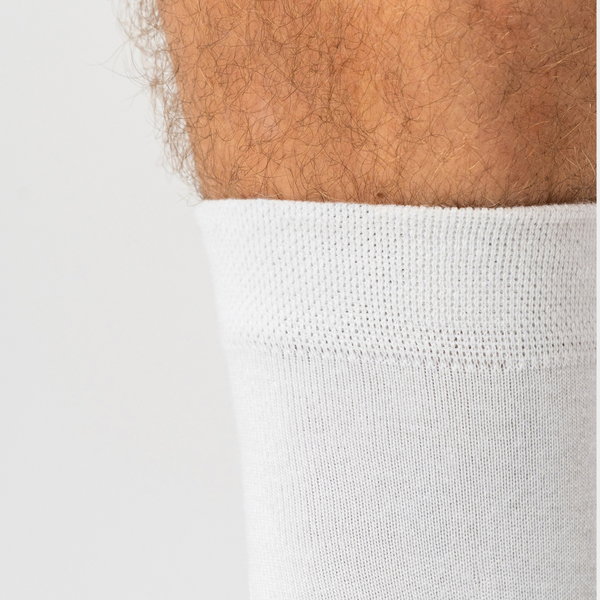 5 par hvide bambus strømper (Low cut)