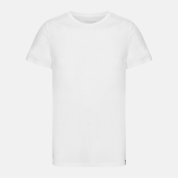 2 pak hvide slim fit crew neck bambus T-shirts