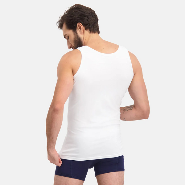 2 pak hvide bambus tank tops