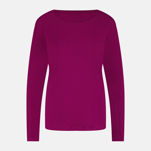 Nina langærmet pyjamassæt bordeaux