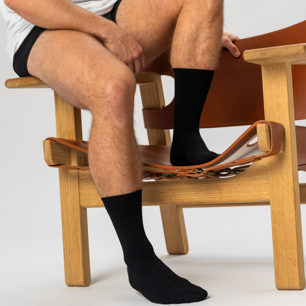 5 par multicolor bambus strømper