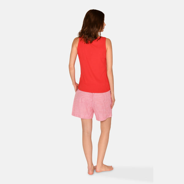 Anja bambus tank top - Rød