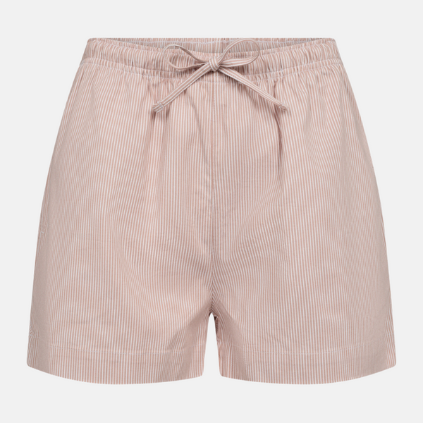 Rosa stribet bambus natshorts