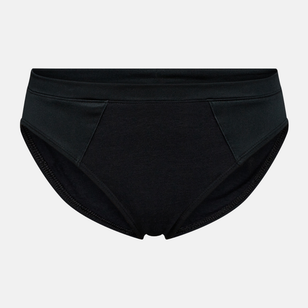 Sorte Bambus tai trusser med feminine detaljer