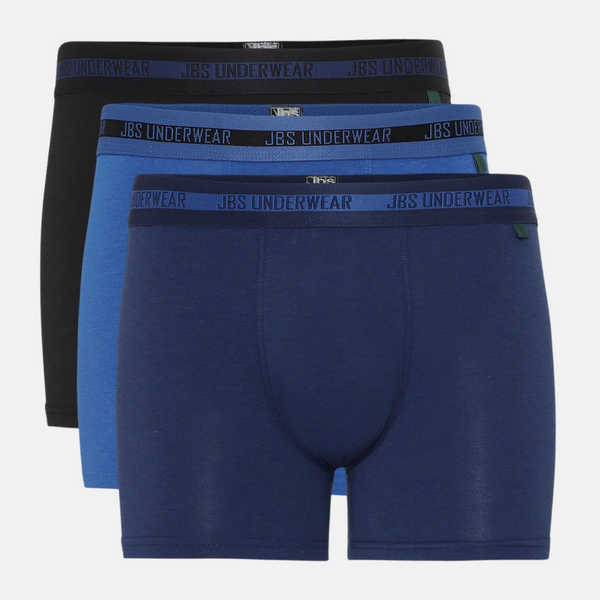 3 par bambus underbukser sort - blå - navy
