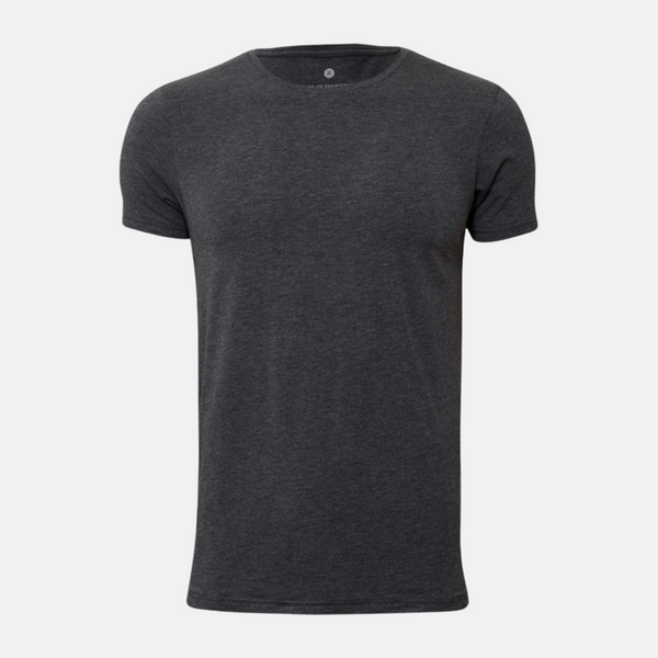 Mørkegrå crew neck bambus T-shirt