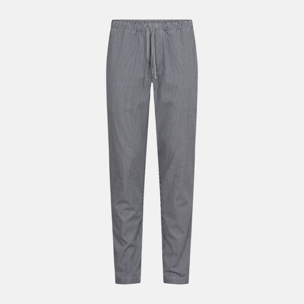 Navy stribet bambus natbukser