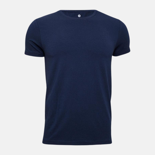 Navy crew neck bambus T-shirt