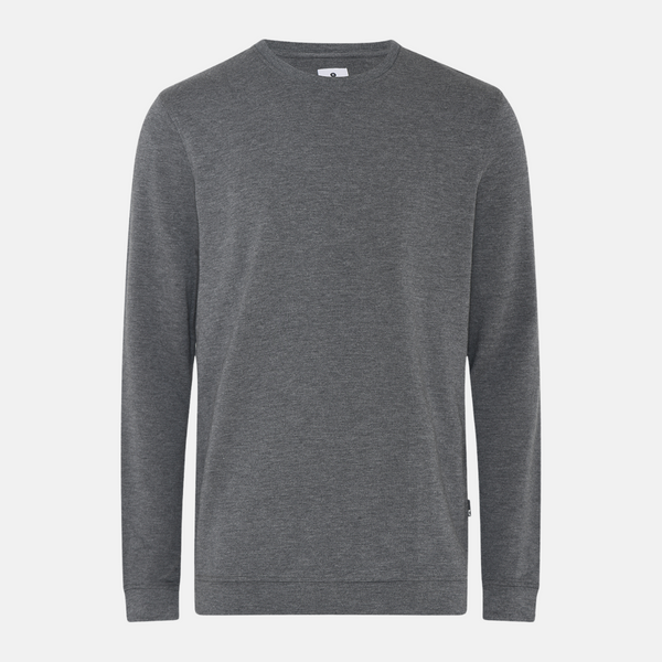 Mørkegrå bambus crew neck sweatshirt
