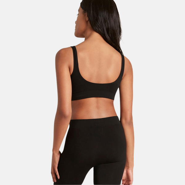 Sort vatteret bambus bh uden bøjle