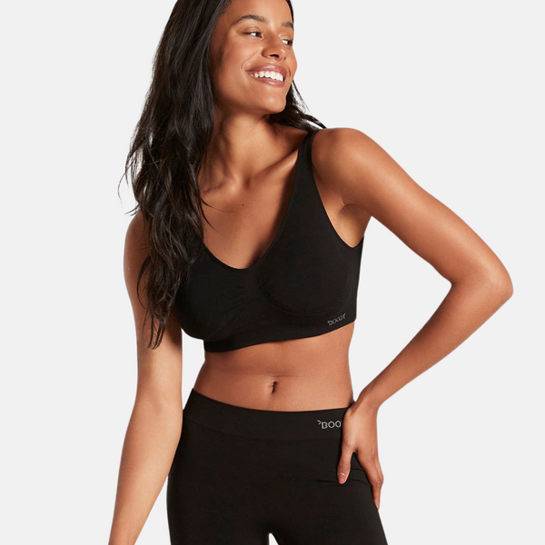 Sort vatteret bambus bh uden bøjle