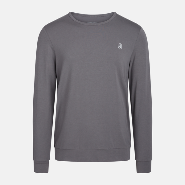 Langærmet bambus sweatshirt i grå