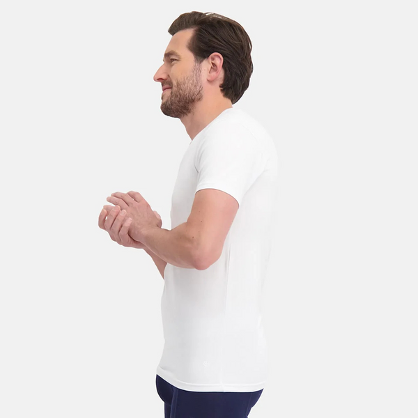 2 pak hvid bambus T-shirt slim fit