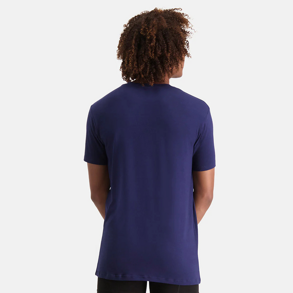 2 stk bambus T-shirt navy med crew neck