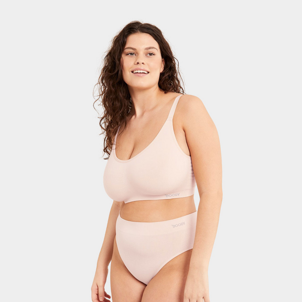 Bambus BH til stor barm - rose nude
