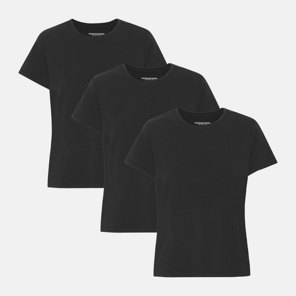 3 pak sort bambus T-shirt