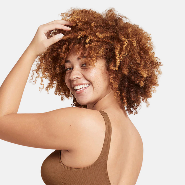 Tan nude vatteret bambus bh uden bøjle