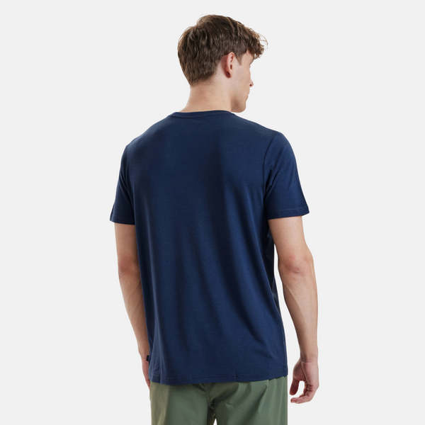 Navy bambus crew neck T-shirt