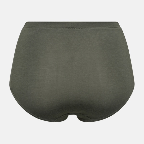 Grøn bambus maxi trusser med feminine detaljer