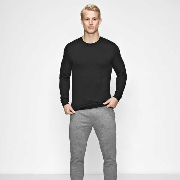 Sort crewneck bambus sweatshirt