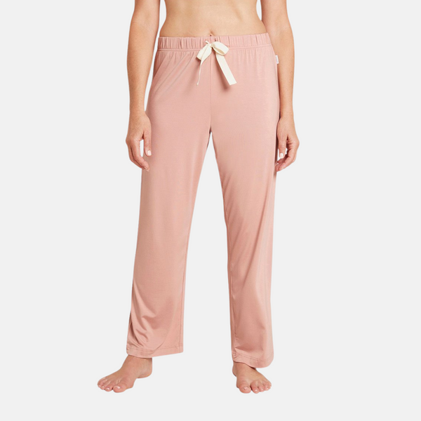Lyserøde bambus natbukser