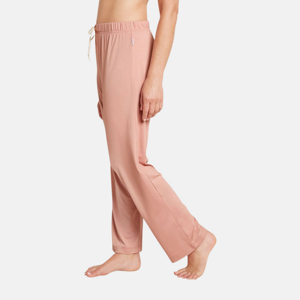 Lyserøde bambus natbukser