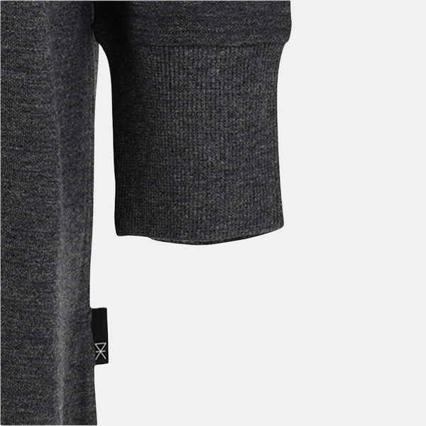 Mørkegrå bambus hoodie kjole