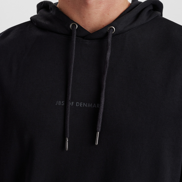Sort badge bambus hoodie