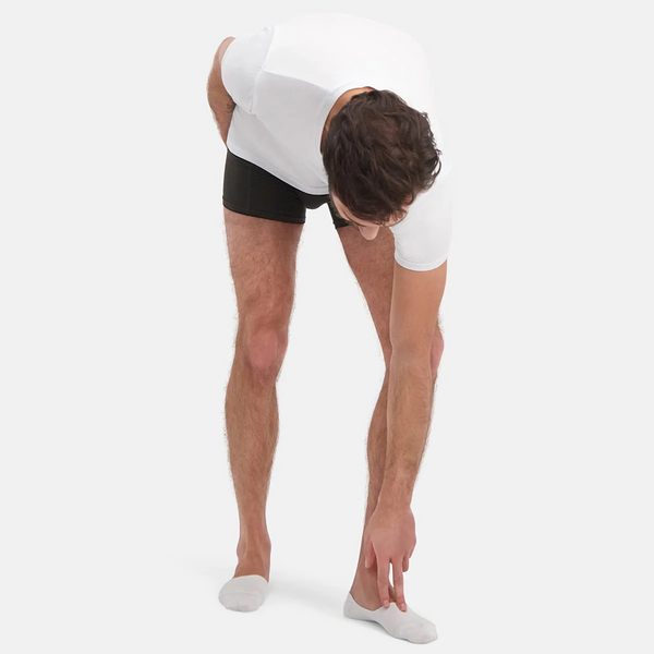 3 pak Hvid bambus footies