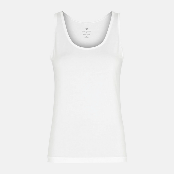 2 hvide bambus tank top