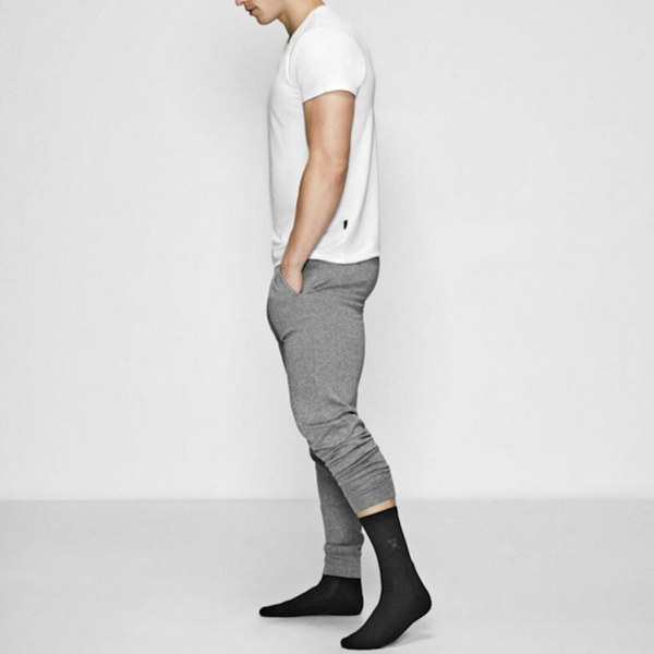 2 par bambus tennissokker I sort