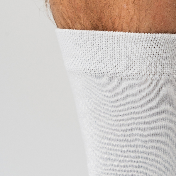 5 par hvide bambus strømper