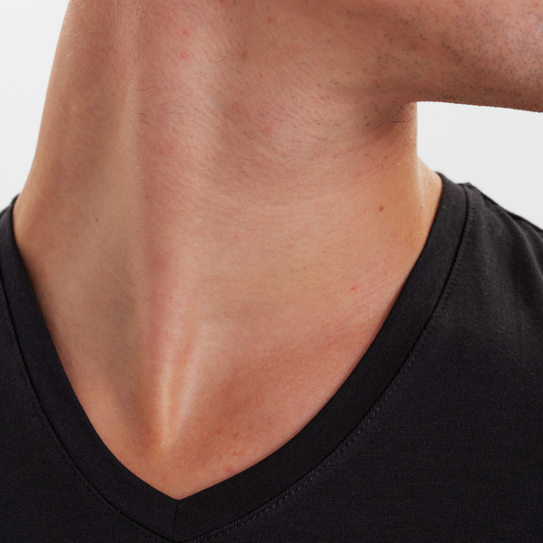 2 sorte slim fit bambus v-hals T-shirt