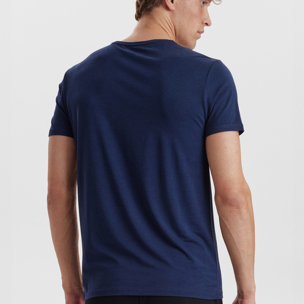 Navy crew neck bambus T-shirt
