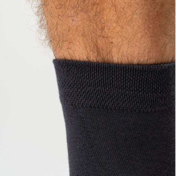 10 par bambus strømper low cut sort/mørkegrå