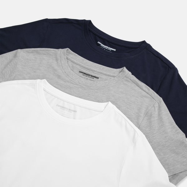 Mørkegrå crew neck bambus t-shirt