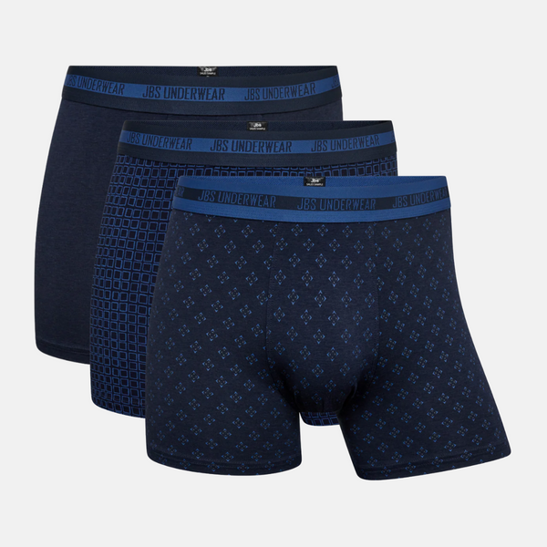3 par Navy mix bambus underbukser