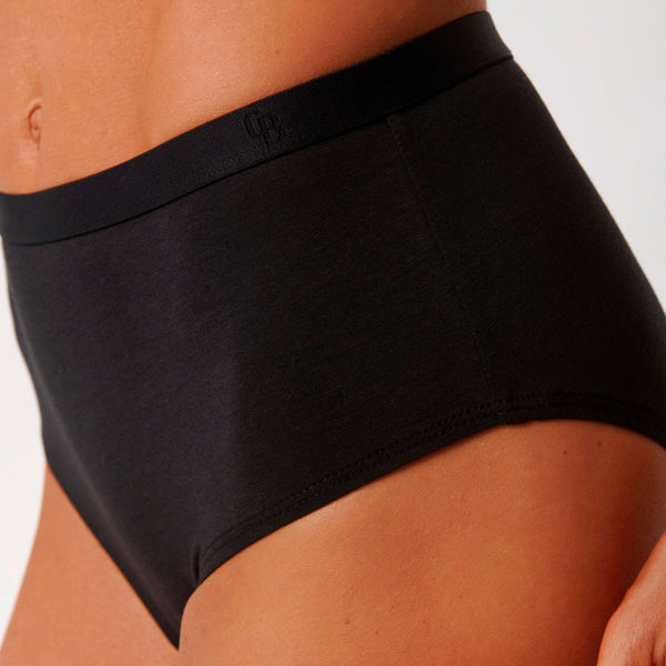 Bambus Pakke - BH & Maxi Trusser & Strømper - Sort