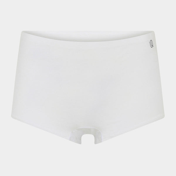 Hvide bambus hotpants