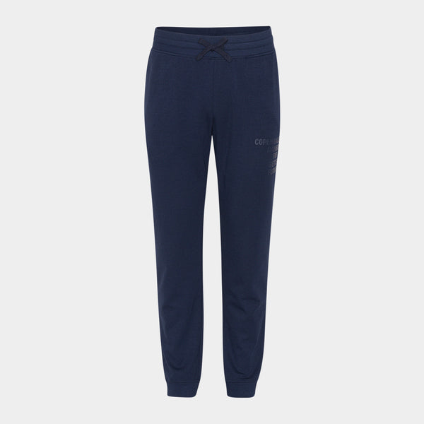 Navy bambus sweatpants med logo