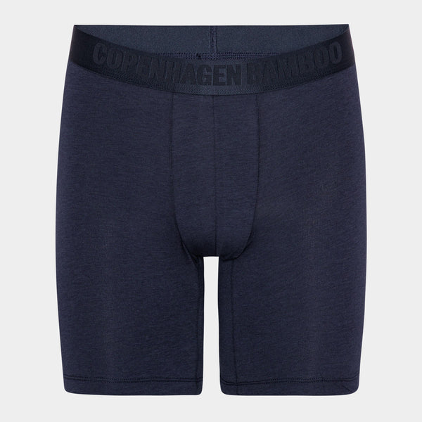 3 pak bambus underbukser med lange ben sort/navy/grå